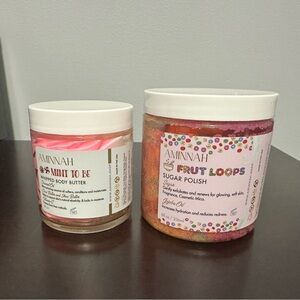 Aminnah Mint Whipped Body Butter & Fruit Loops Sugar‎ Polish Set